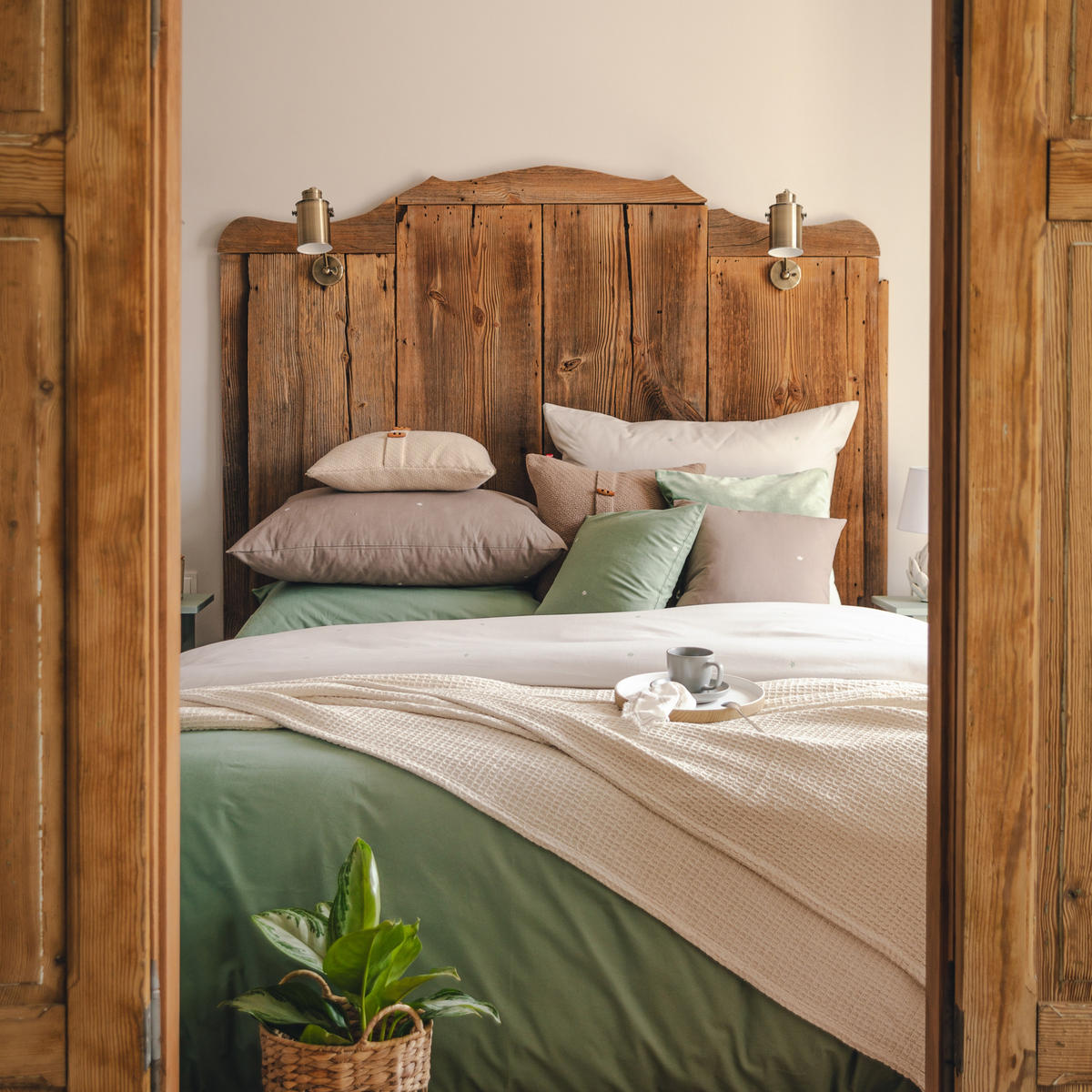 KISSENBEZÜGE MIT WOLLE Caminar - Hellbraun, Textil (45/45cm) - home&you