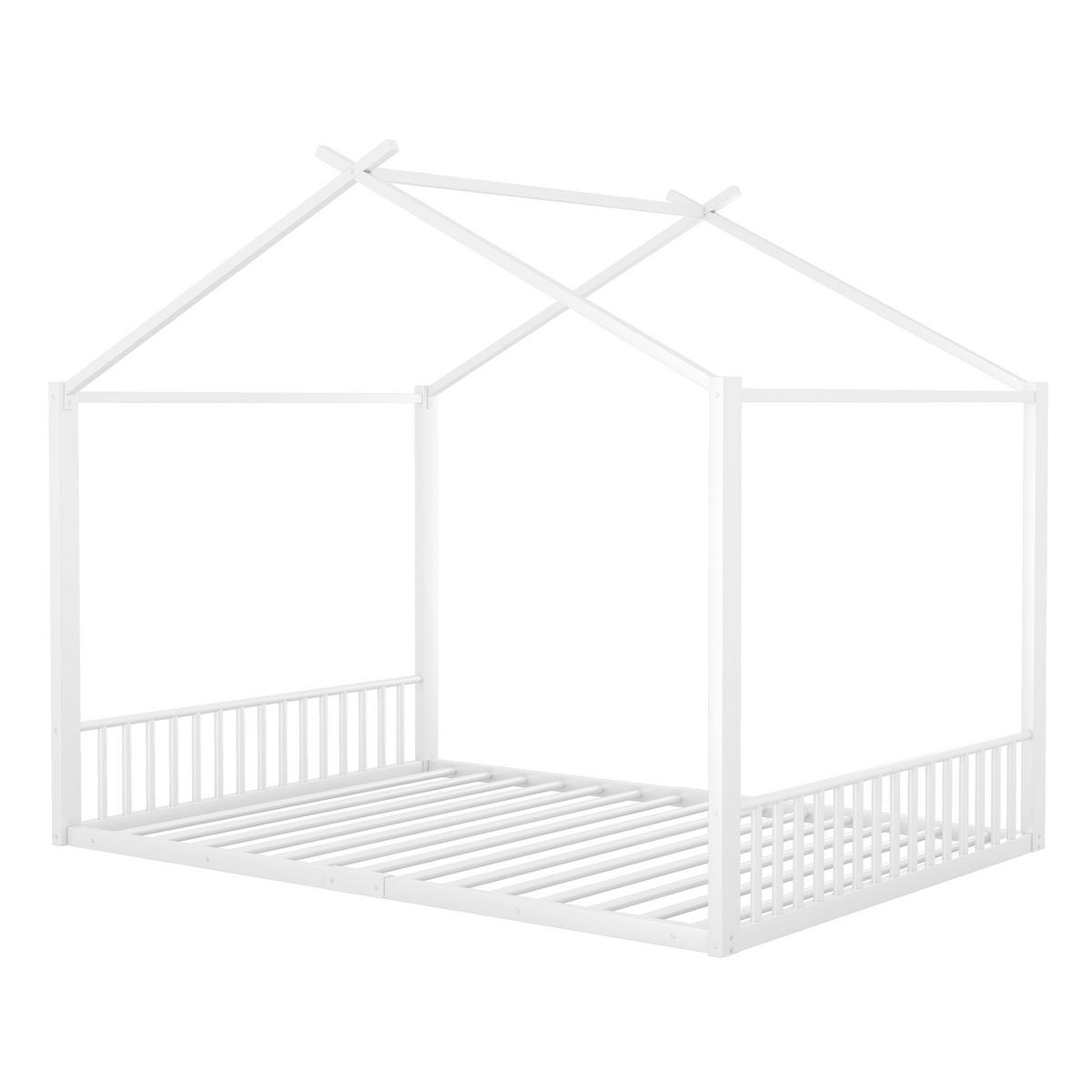 METALLBETT 140/200 cm Weiß - Weiß, Metall (140/200cm) - Oxeza