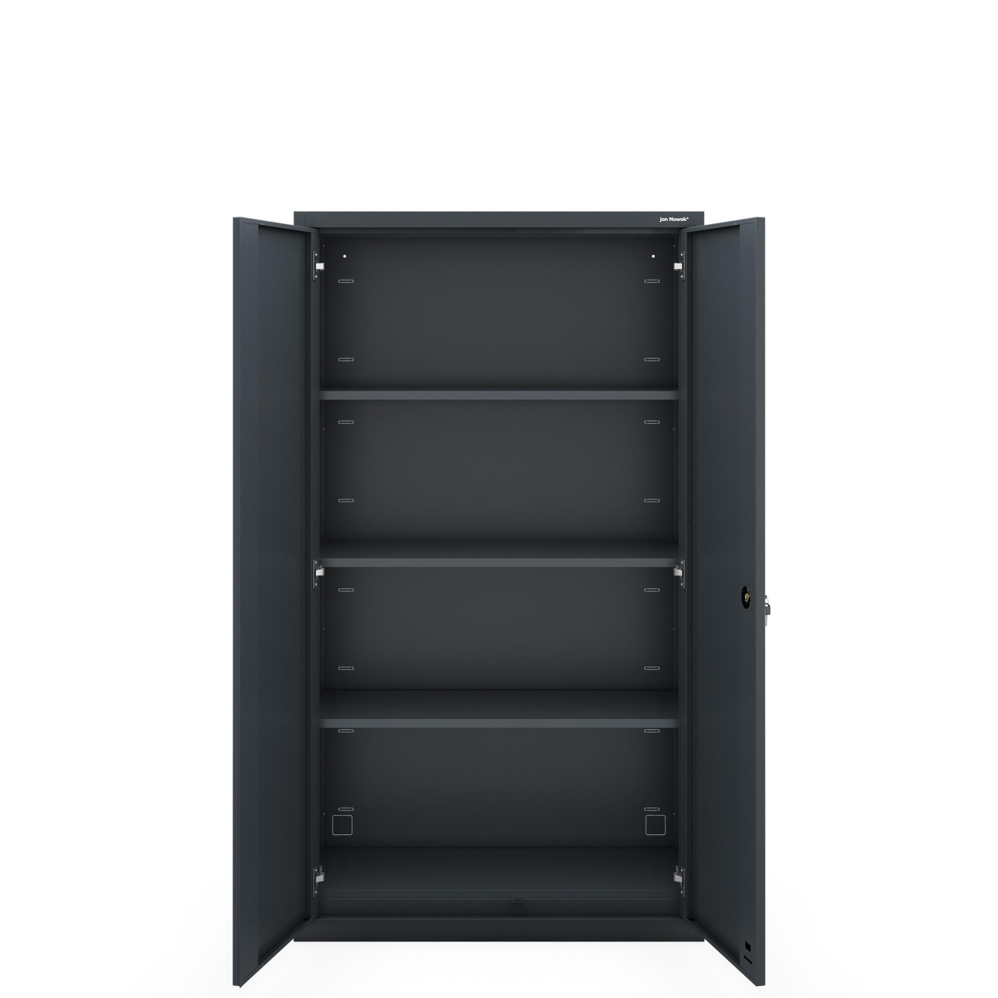 Thumbnail - Metallschrank, Anthrazit, Metall, 90x160x40 cm, Arbeitszimmer, Aktenschränke