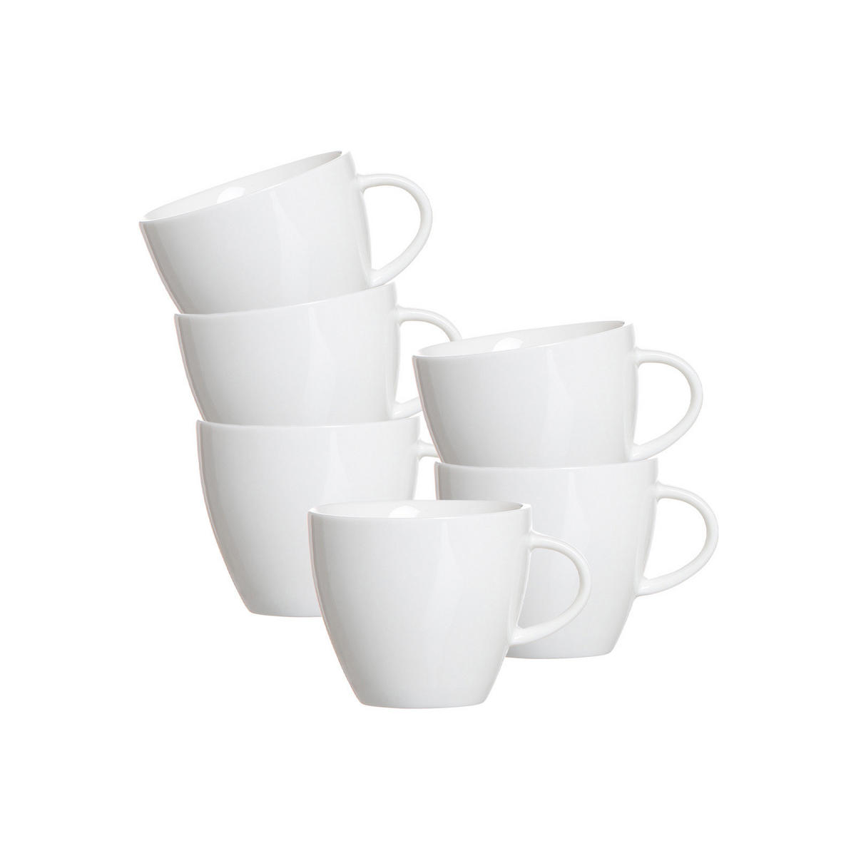 ESPRESSOOBERTASSEN Melodie weiß 80 ml 6er Set - Weiß, Keramik (0.08L) - Ritzenhoff Breker