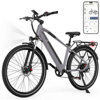 E-BIKE BK7SPLUS 27 kg Leichtbau mit 120 kg Traglast 3 Startmethoden Komfort für 170–195 cm - Grau, Metall (86cm) - HITWAY