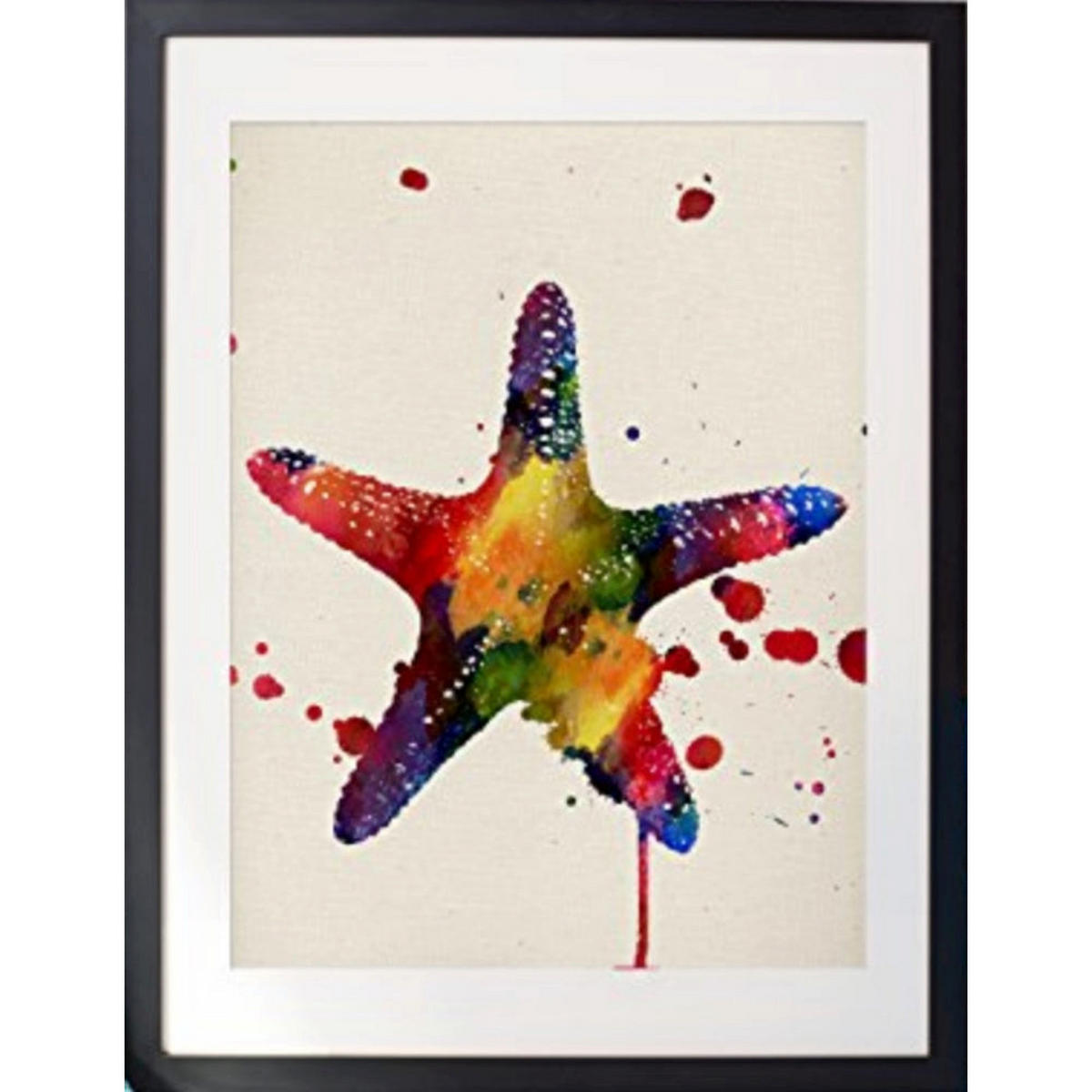 POSTER Sterne Des Meeres Aquarell 24X30cm Rahmenlos - Klar, Papier (24/5/30cm) - Nacnic