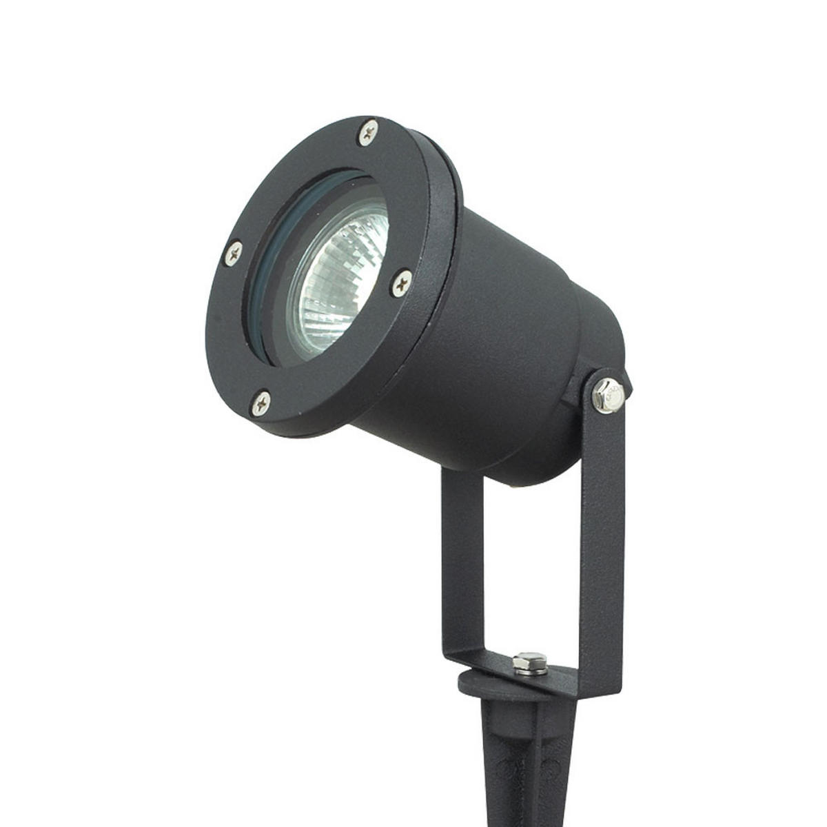 LED AUSSENLEUCHTE Aluminium Schwarz - Schwarz, Glas (9.2/9.2/31.5cm)