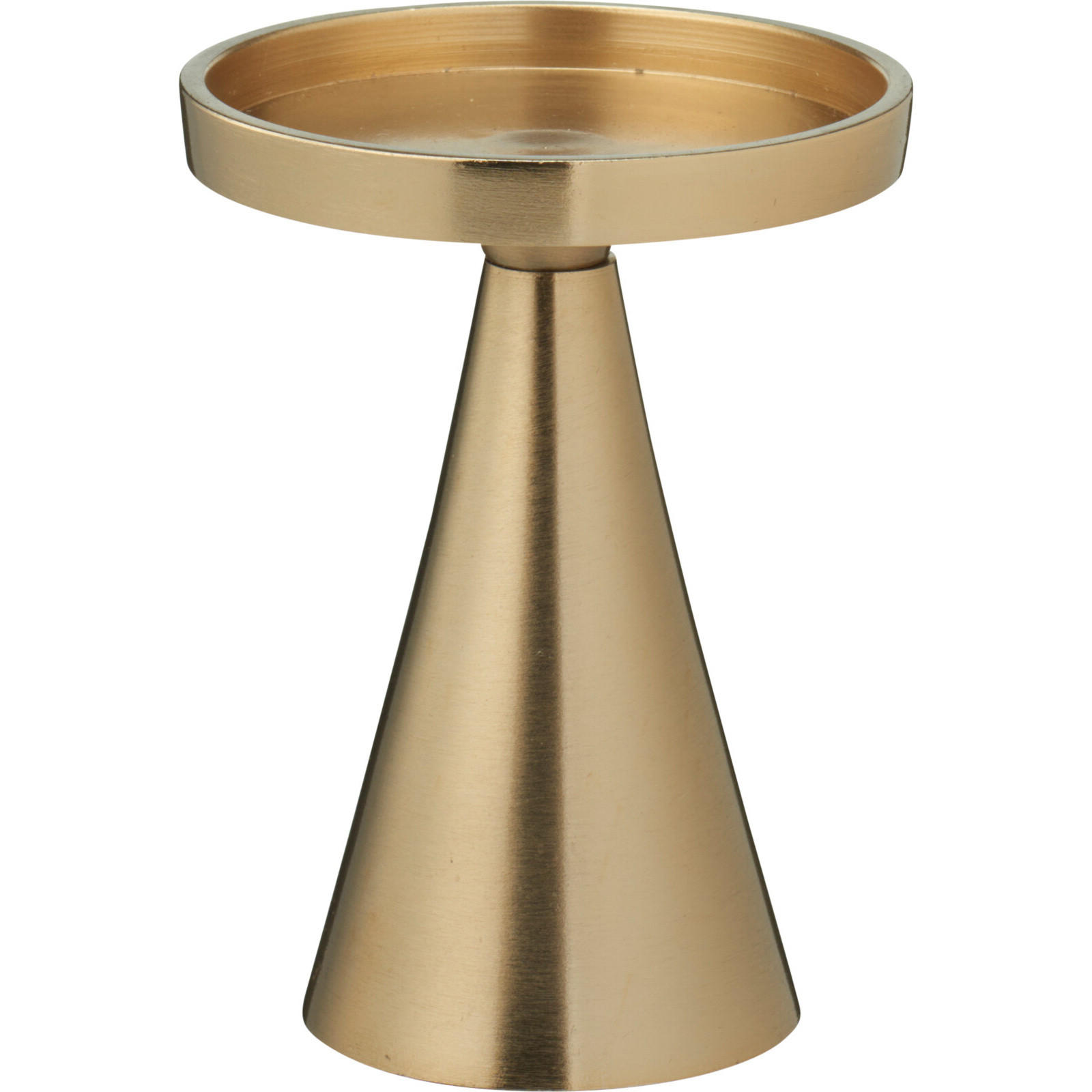 KERZENSTÄNDER Gold 13 cm - Goldfarben, Metall (10/13/10cm) - Home Styling Collection