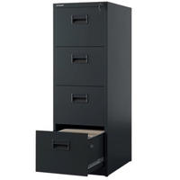 HÄNGEREGISTERSCHRANK abschließbar TION 4 Schubladen 132x46x62cm Anthrazit - Anthrazit, Metall (46/132/62cm) - DELUKE