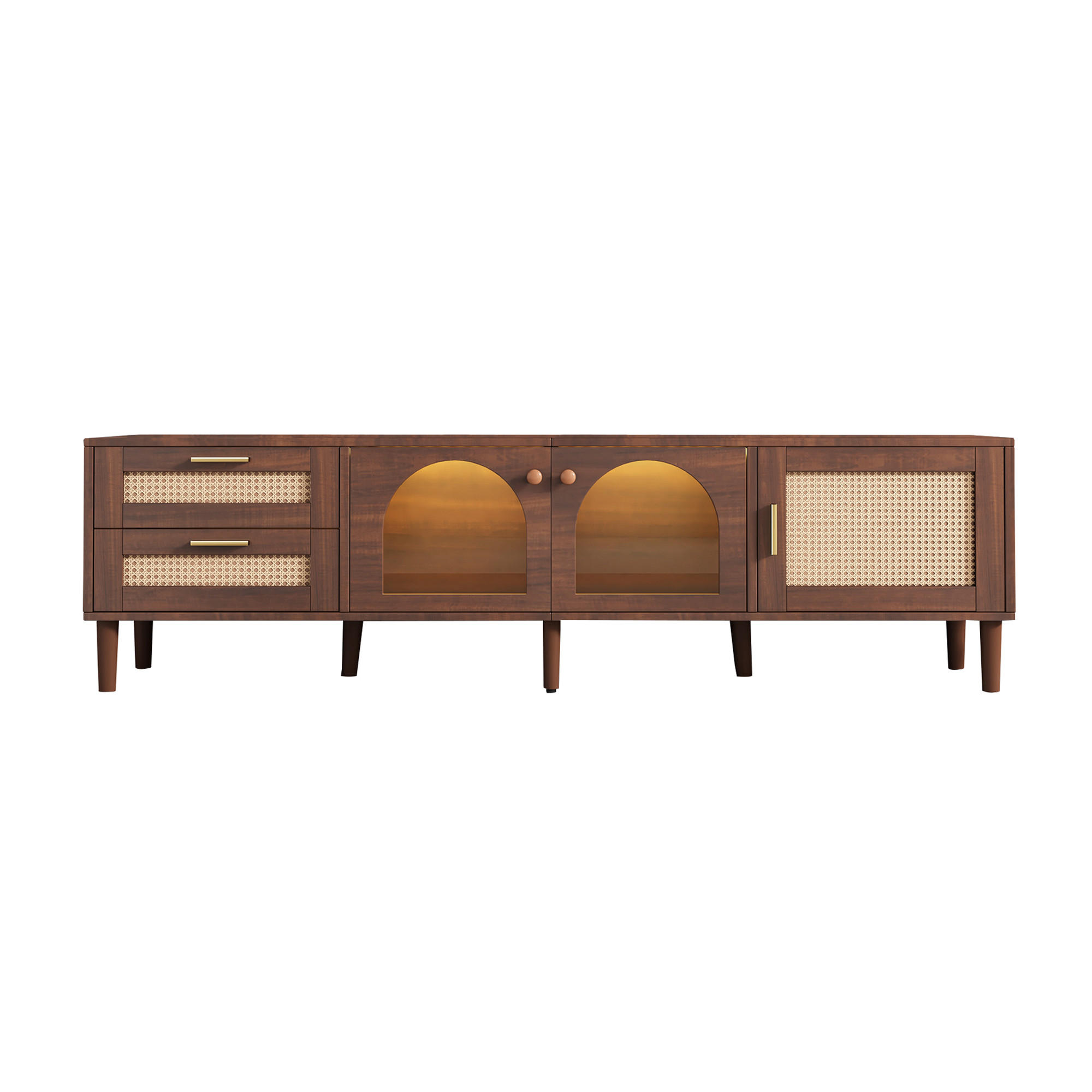 TV-MÖBEL Braun 180/40/50 cm - Braun, Holzwerkstoff (40/50/180cm) - Urban Meuble