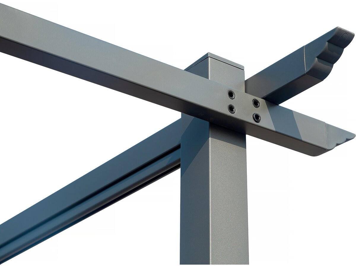 PERGOLA - MARKISE Anthrazit - Grau, Metall (295/231/395cm) - Habitat Garten