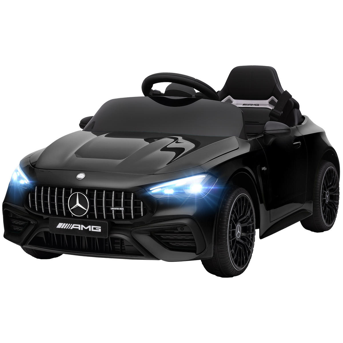 KINDER-ELEKTROAUTO DE-06183 Mercedes-AMG lizenziert mit Fernbedienung Schwarz - Schwarz, Kunststoff/Metall (99/55/43cm) - ComfortXL