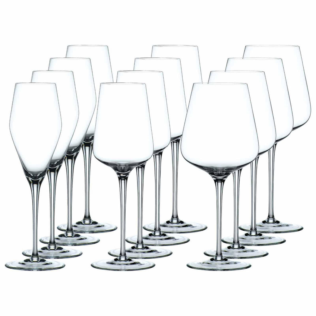 WEIN- UND CHAMPAGNERGLÄSER ViNova transparent 12er Set - Transparent, Glas - Nachtmann