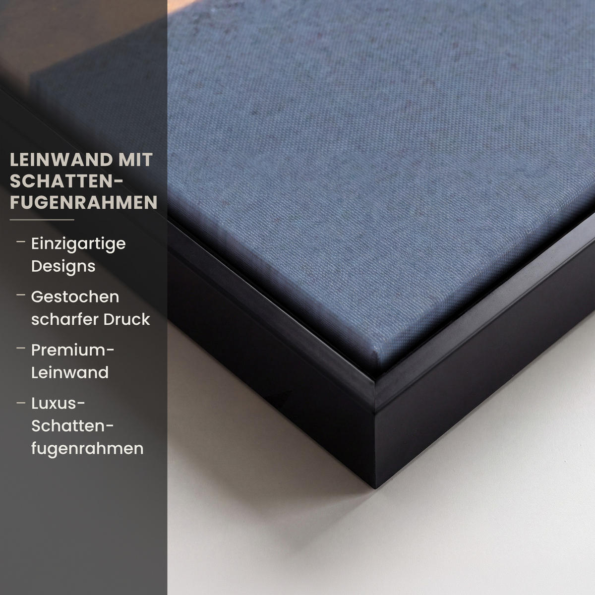 LEINWAND Bilder mit Rahmen - Strand - Sonne - Düne - Gras - Sand - Horizont - 60x90 - Hellblau, Textil (60/90cm) - MuchoWow