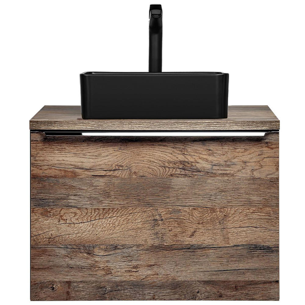 BADMÖBEL-SET 3-TLG. Puebla-56 - Braun, Holzwerkstoff (60/62/46cm) - Lomado