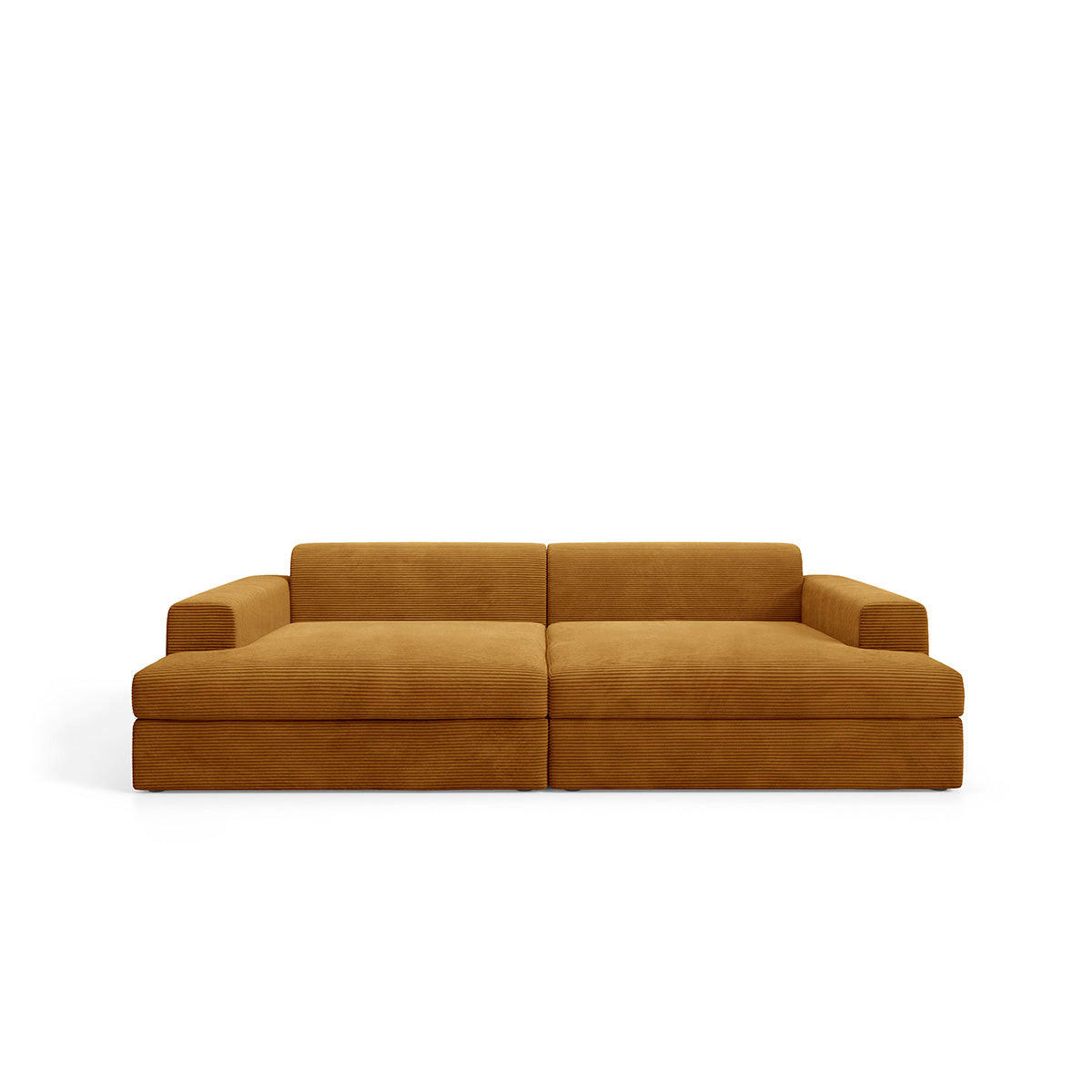 SOFA Paola 3 Sitzplätze Senfgelb - Gelb, Holz (272/86/167cm) - Petits-meubles