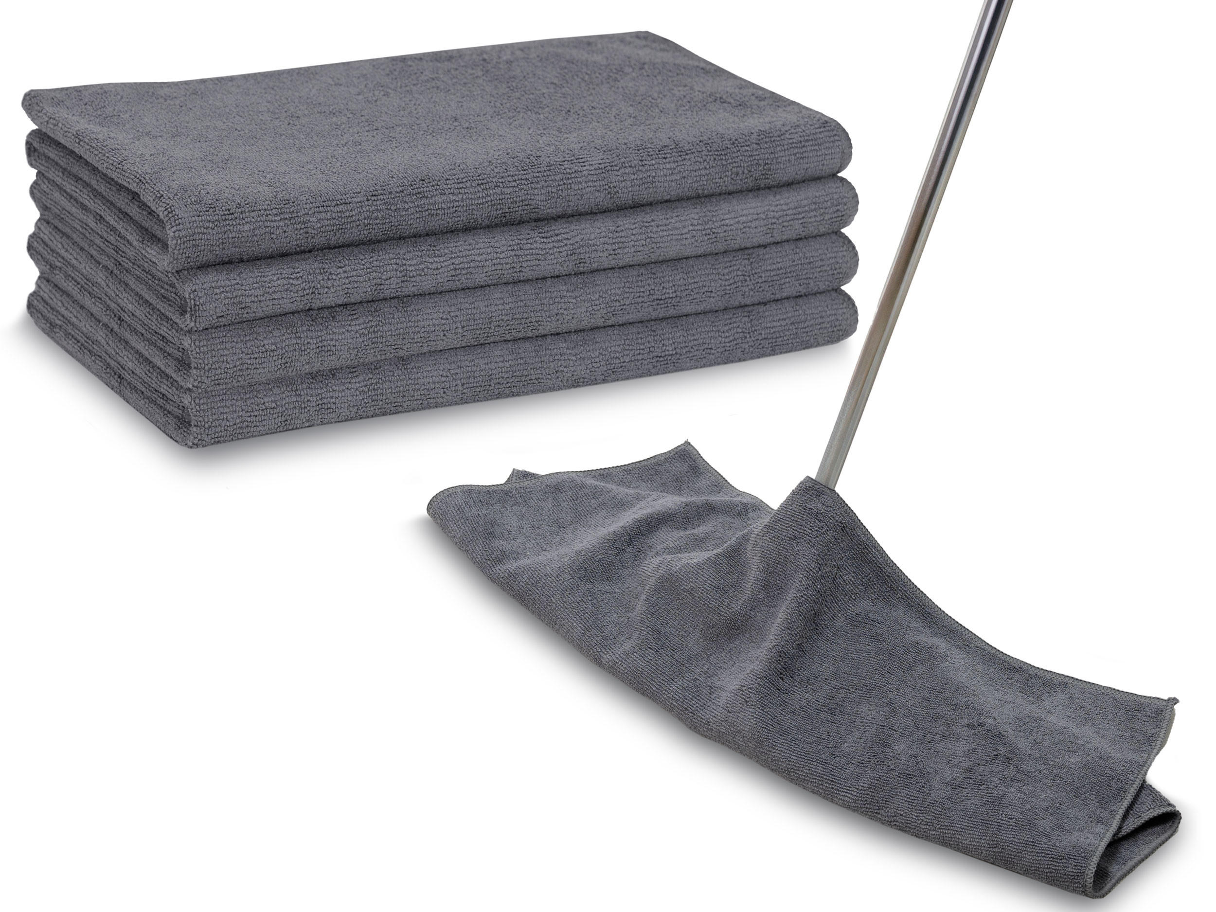 REINIGUNGSTÜCHER, 5er-Set, 50x60 cm, 80% Polyester, 20% Polyamid, Grau - Anthrazit, Textil (50/60cm) - Zollner