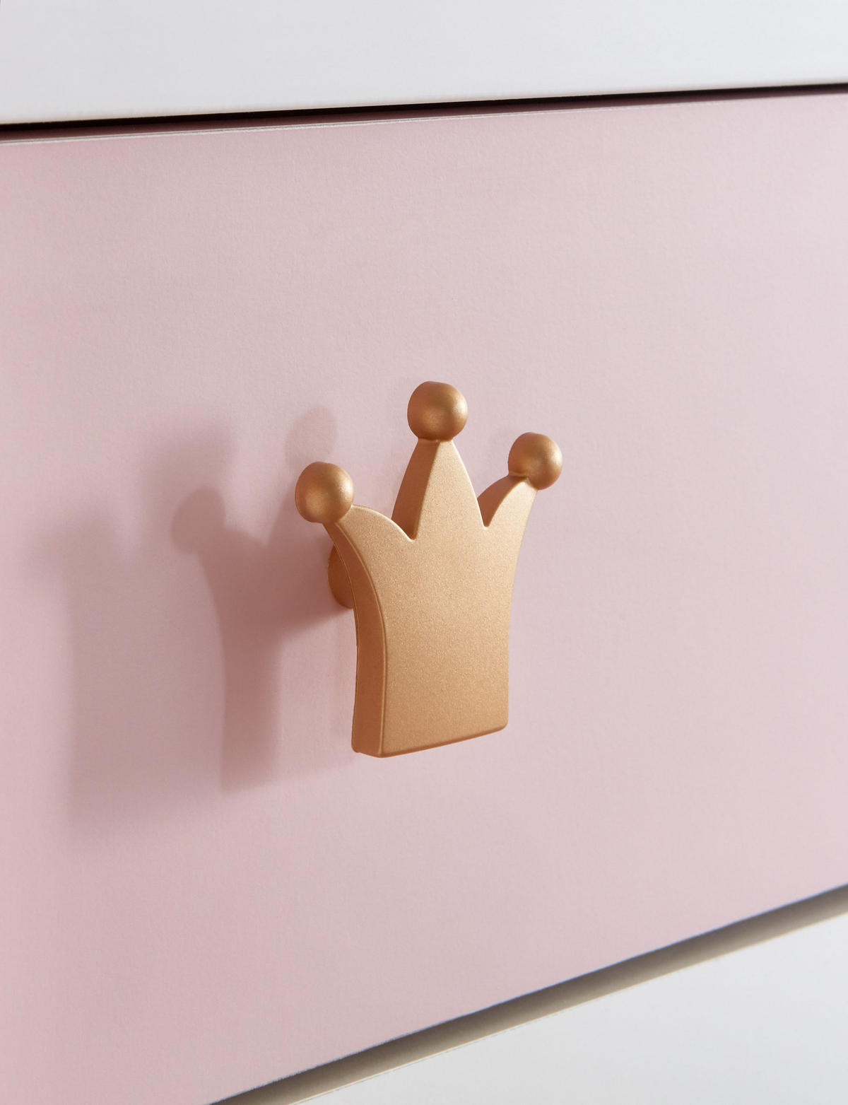 BABYZIMMER Cindy in Weiß und Rosé 8 teilig mit 3 türigem Kleiderschrank - Weiß, Holzwerkstoff (120/200/80cm)