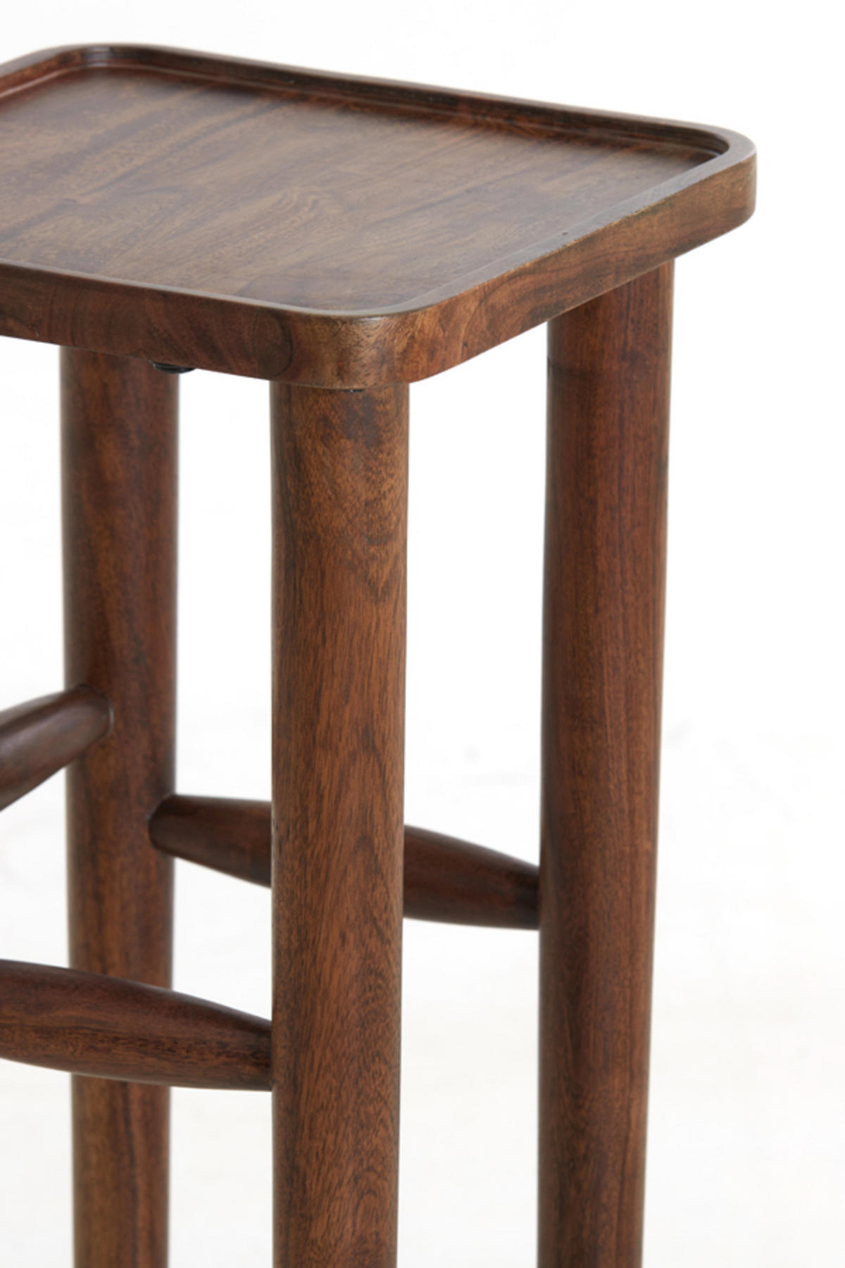SÄULE Qiano Braun 32/32/80 cm - Dunkelbraun, Holz (32/32/80cm) - Light & Living