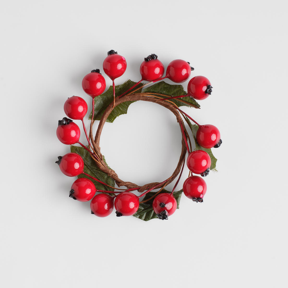 WEIHNACHTSKRANZ Serviettenring Inge, 12x7cm - Rot, Kunststoff (7/12/7cm) - home&you