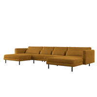 WOHNLANDSCHAFT Agada In Poso - Gelb, Holzwerkstoff/Textil (391/83/174cm) - Fun Möbel