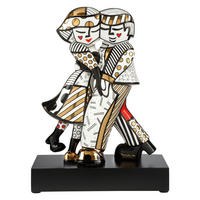 DEKOFIGUR Romero Britto Golden Cheek to Cheek, Porzellan, Bunt, 47 cm - Multicolor, Keramik (17/47/34.5cm) - Goebel