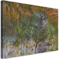 WANDBILD ein blühender baum in der rostwiese - Braun, Textil (60/40cm) - Feeby