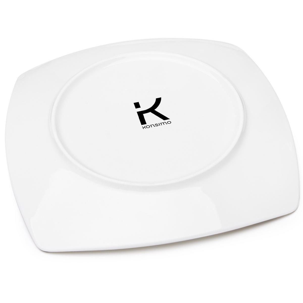 DESSERTTELLER CARLINA 6-tlg - Goldfarben/Weiß, Keramik (19cm) - KONSIMO®
