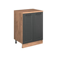 ORMAR ZA POTKROVLJE Rion Antracit u rustikalnom stilu 60 x 81.6 cm bez kosine s 2 vrata - hrast medunac/antracit, drvni materijal (60/83.8/46cm) - Vicco