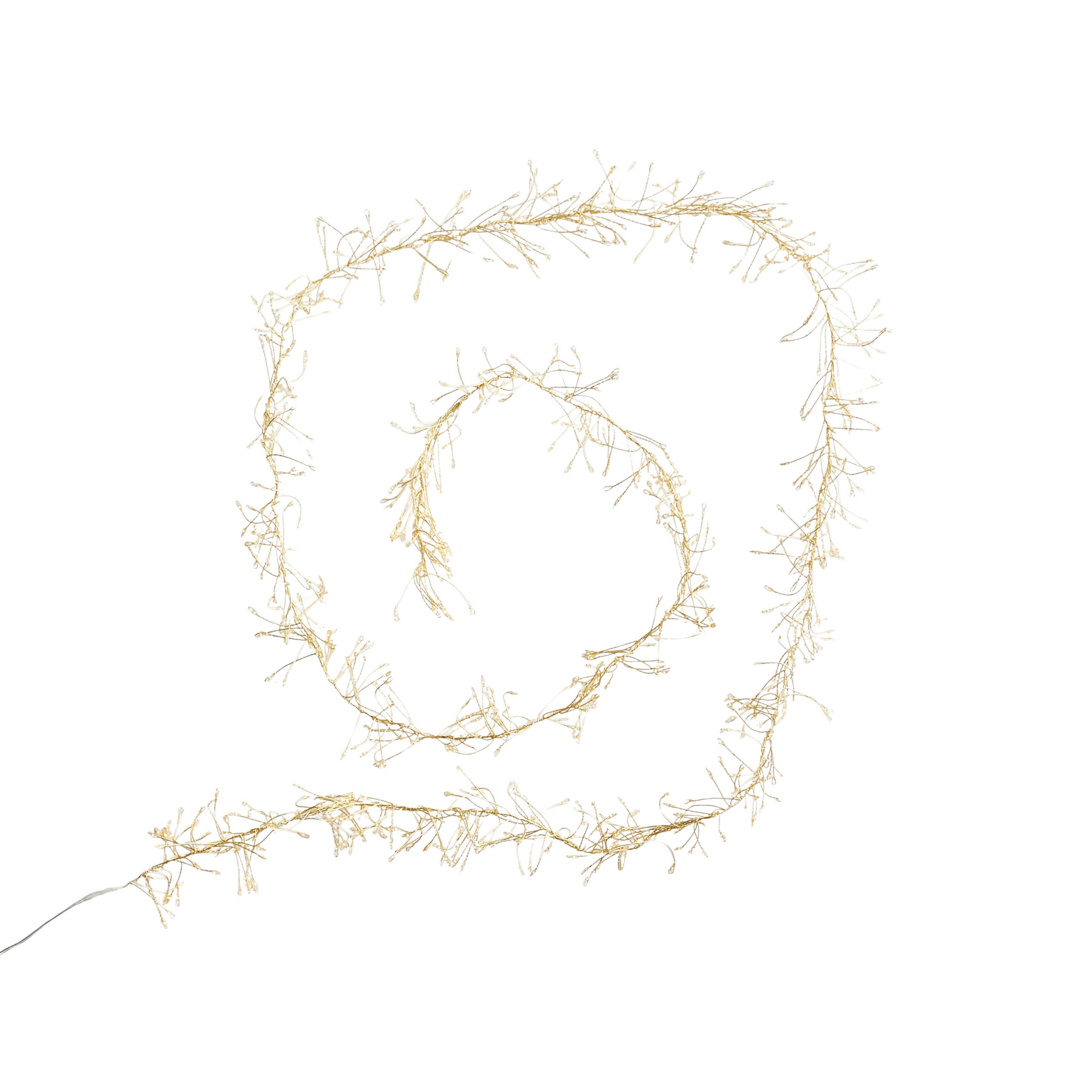 LICHTERKETTE Metwire, Gold, 9 x 9 x 500 cm, Dekorative Weihnachtsdeko - Goldfarben, Metall (500cm) - home&you