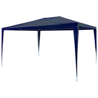 PARTYZELT 3/4 M Pe Blau - Blau, Kunststoff (300/255/400cm) - vidaXL