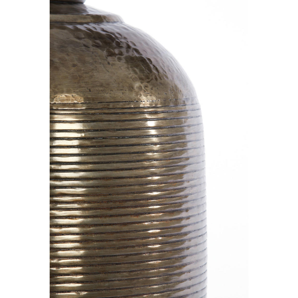 BODENVASE LISBOA Ø45x60 cm Antik Gold, Metall - Dunkelbraun/Goldfarben, Metall (60cm) - Light & Living