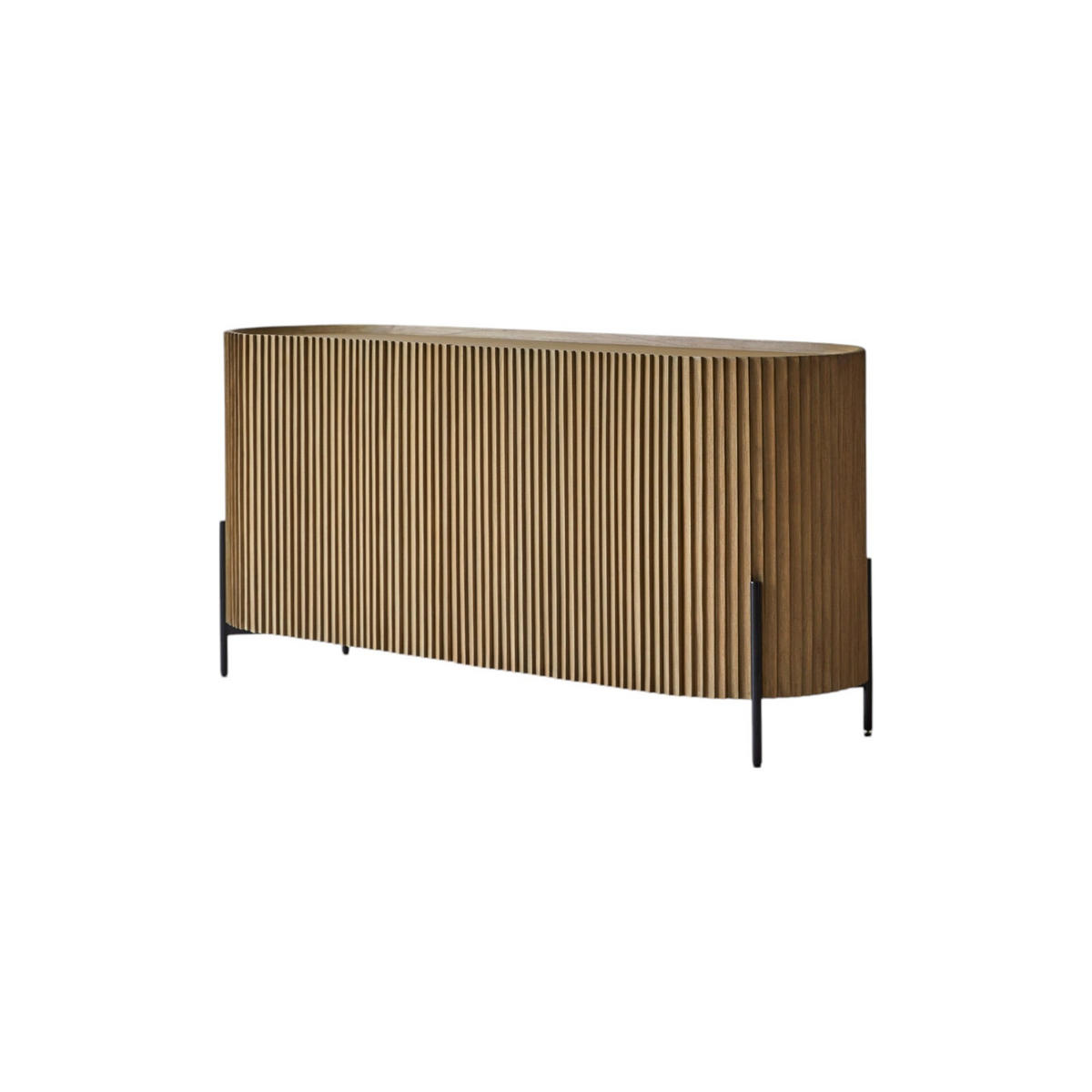 SIDEBOARD Lou Hellbraun aus Dunkles Mindiholz - Hellbraun, Holz (150/71/45cm) - Tikamoon
