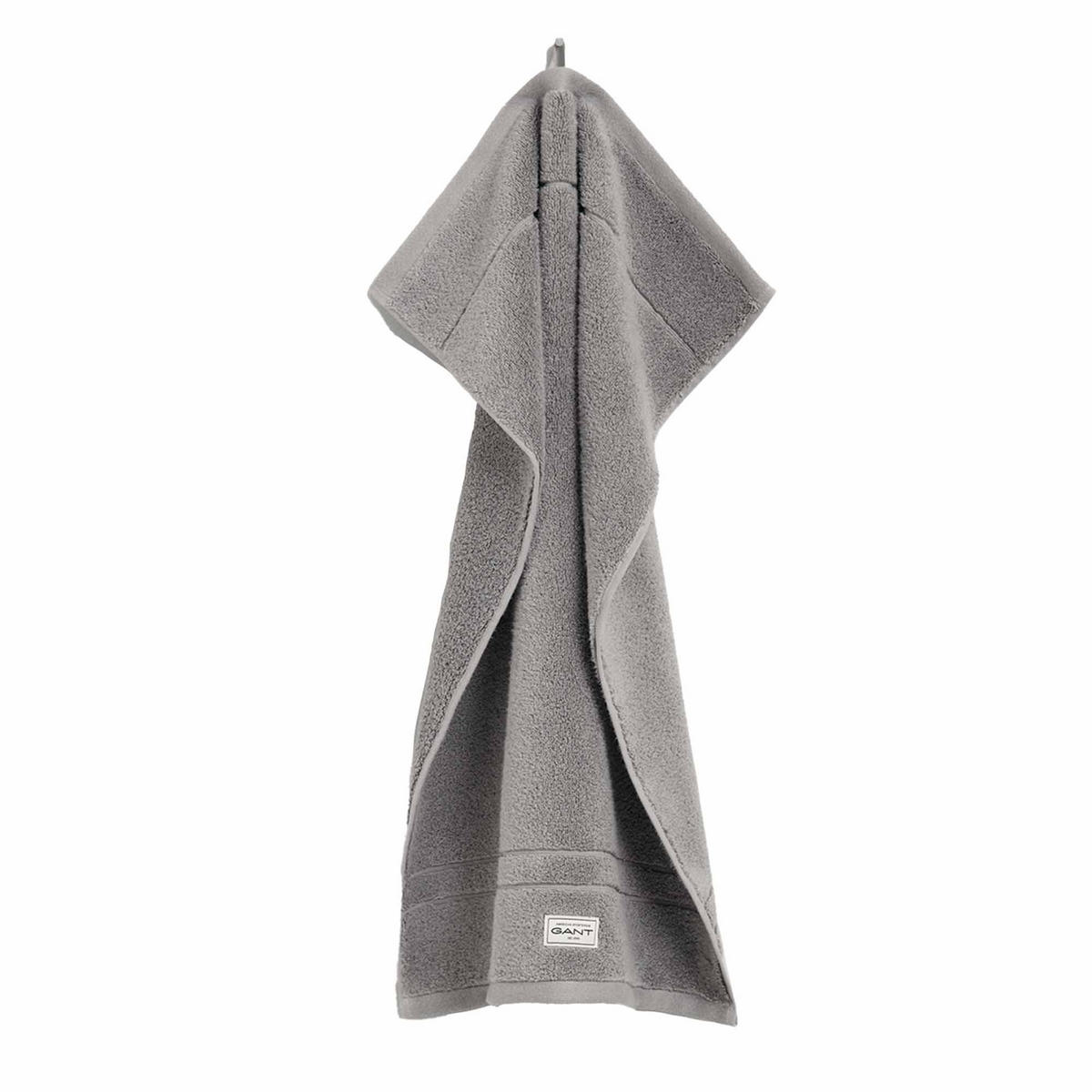 GÄSTETUCH Unisex Premium Towel Grau 3er Pack Baumwolle - Grau, Textil (200/135cm) - GANT