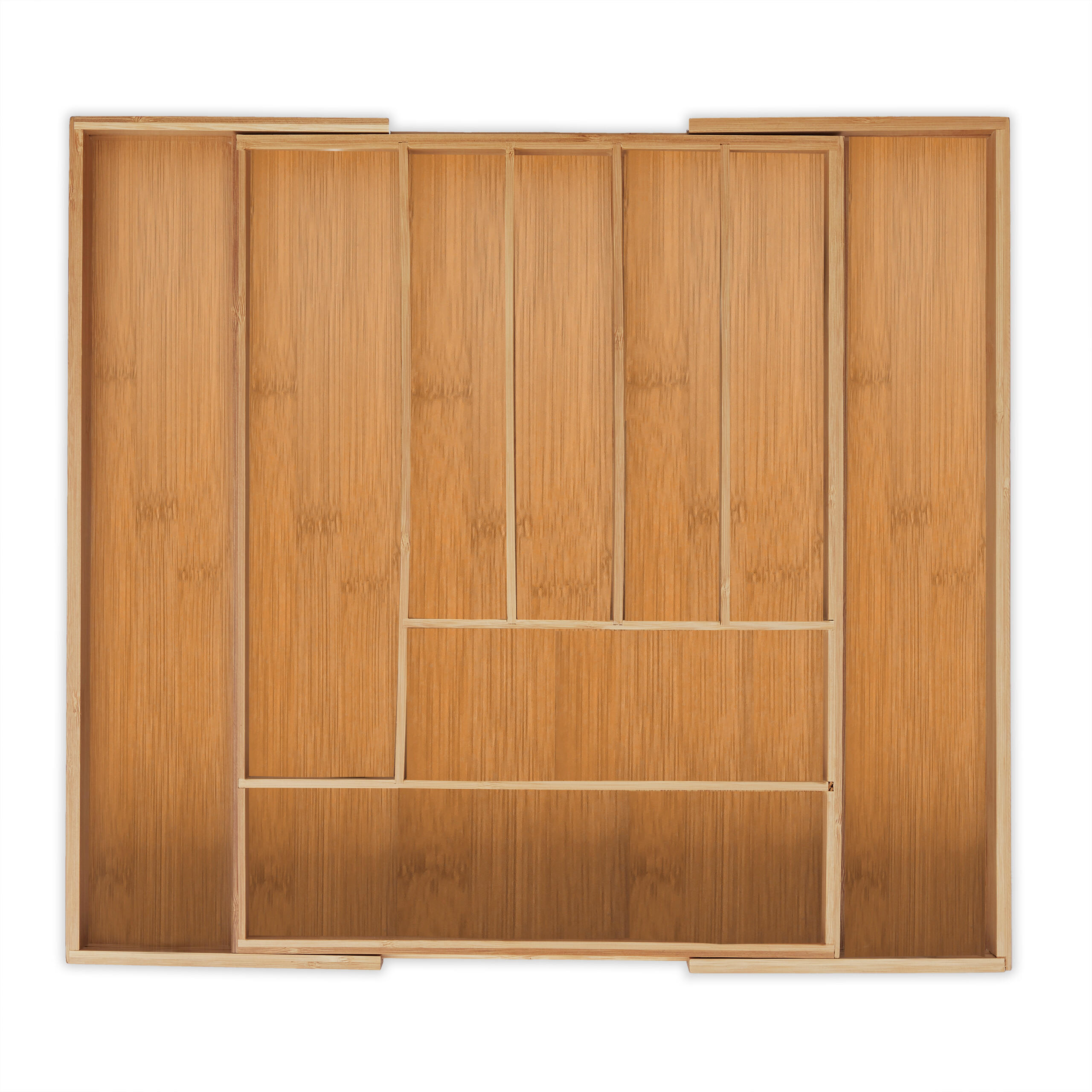 BESTECKKASTEN - Hellbraun, Holz/Holzwerkstoff (49.5/5/44.5cm) - Relaxdays