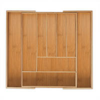 BESTECKKASTEN - Hellbraun, Holz/Holzwerkstoff (49.5/5/44.5cm) - Relaxdays