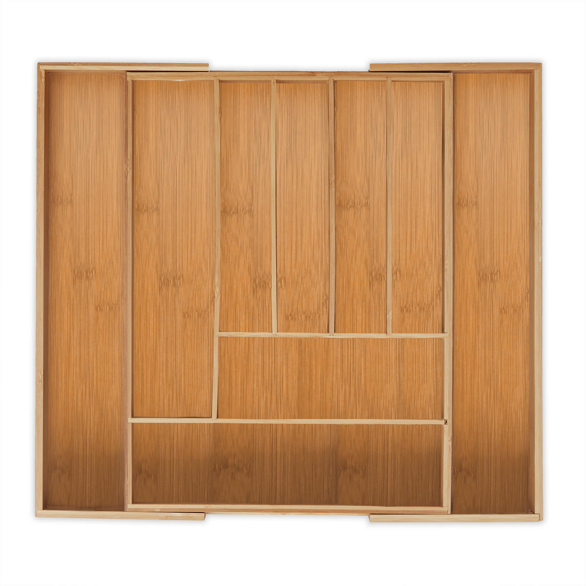 BESTECKKASTEN - Hellbraun, Holz/Holzwerkstoff (49.5/5/44.5cm) - Relaxdays