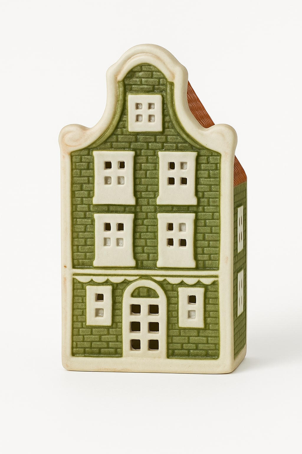 TEELICHTHALTER Hytte Grün 6,5x5,5x12 cm Keramik - Grün, Keramik (6.5/12cm) - Mondex