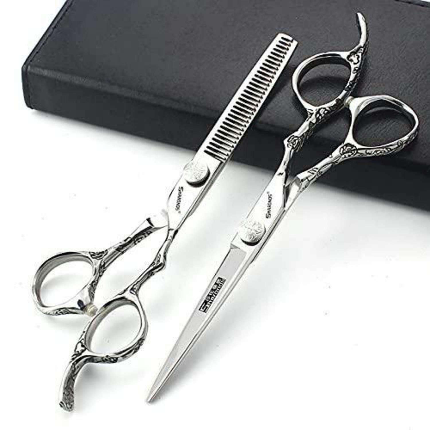 HAARSCHNEIDER-SET 7 Zoll 2-teiliges Set - Silberfarben, Metall (6/1/19cm)