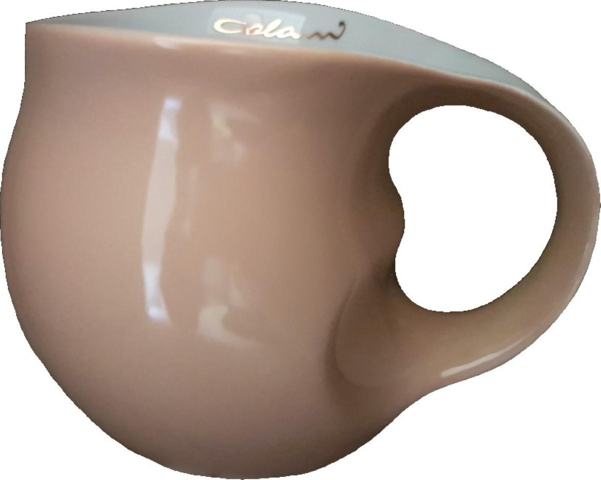 Luigi Colani Porzellan Kaffeebecher Mehrfarbig, Creme, Beige