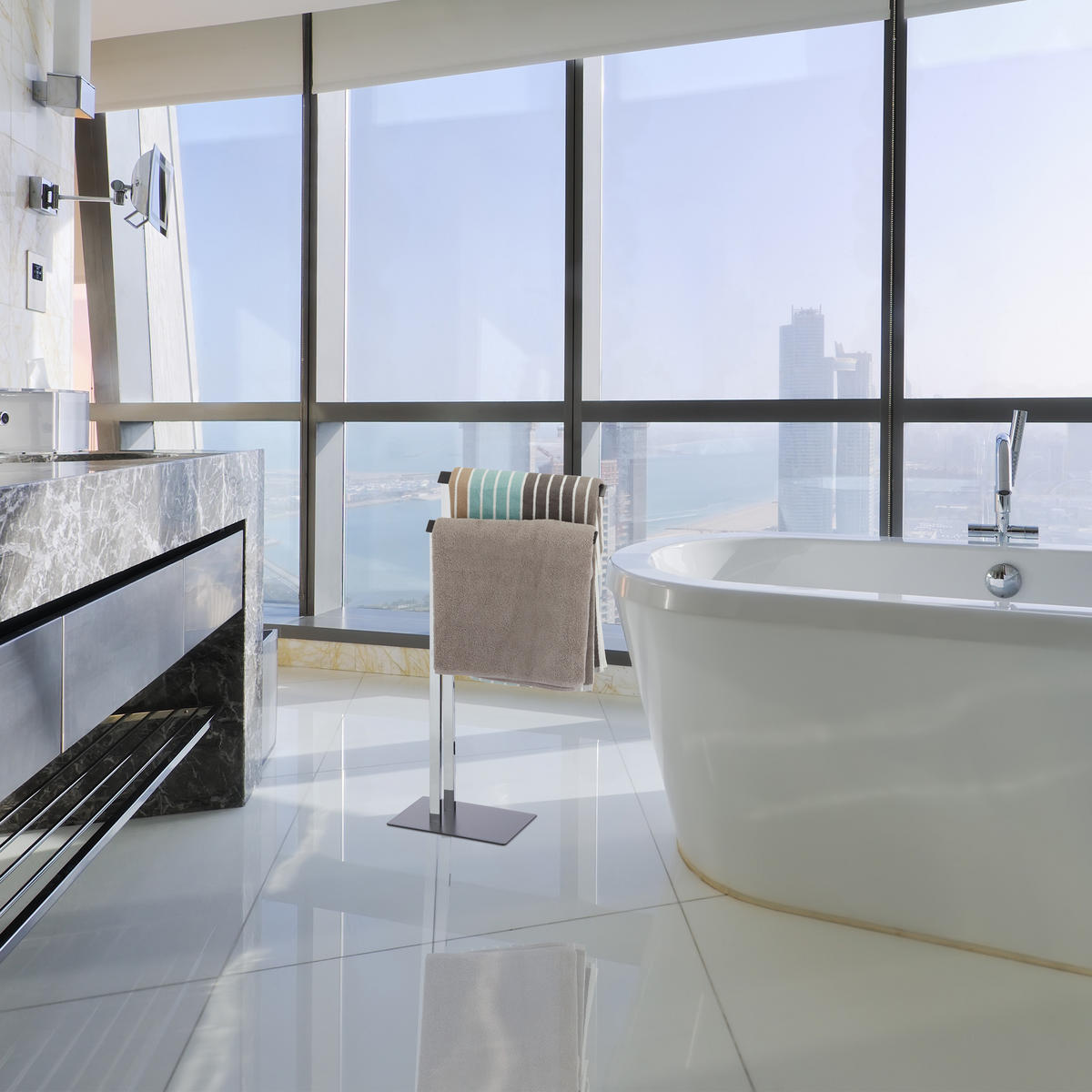 HANDTUCHSTÄNDER - Multicolor, Metall (46/82/20cm) - Relaxdays