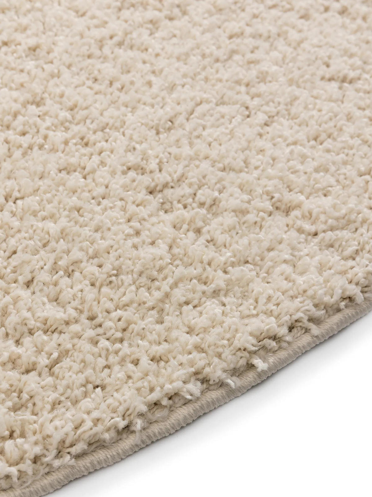 HOCHFLORTEPPICH Soho Cream ø 250 cm rund - Creme, Kunststoff (250/250cm) - benuta
