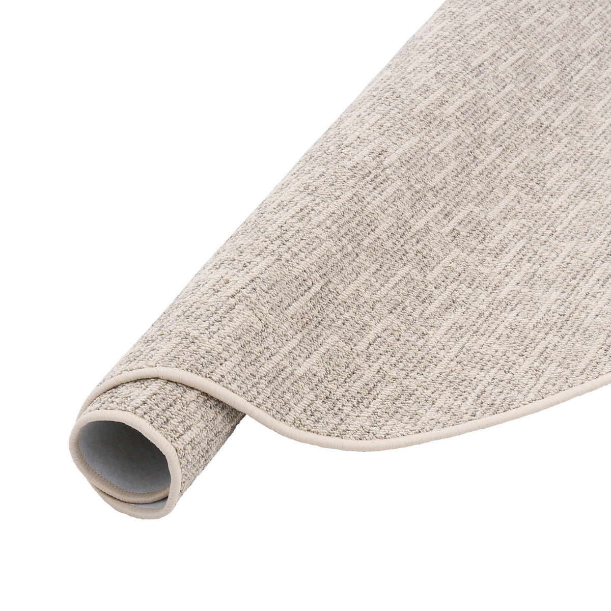 SCHLINGEN DESIGNER TEPPICH NIVA RUND - Beige, Textil (100/100cm) - Snapstyle