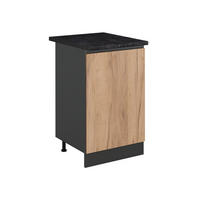 DULAP DE BAZĂ DE BUCĂTĂRIE R-Line, Stejar auriu/antracit, 50 cm стільниця Антрацит - stejar miere/antracit, compozit lemnos (50/81.6/60cm) - Vicco