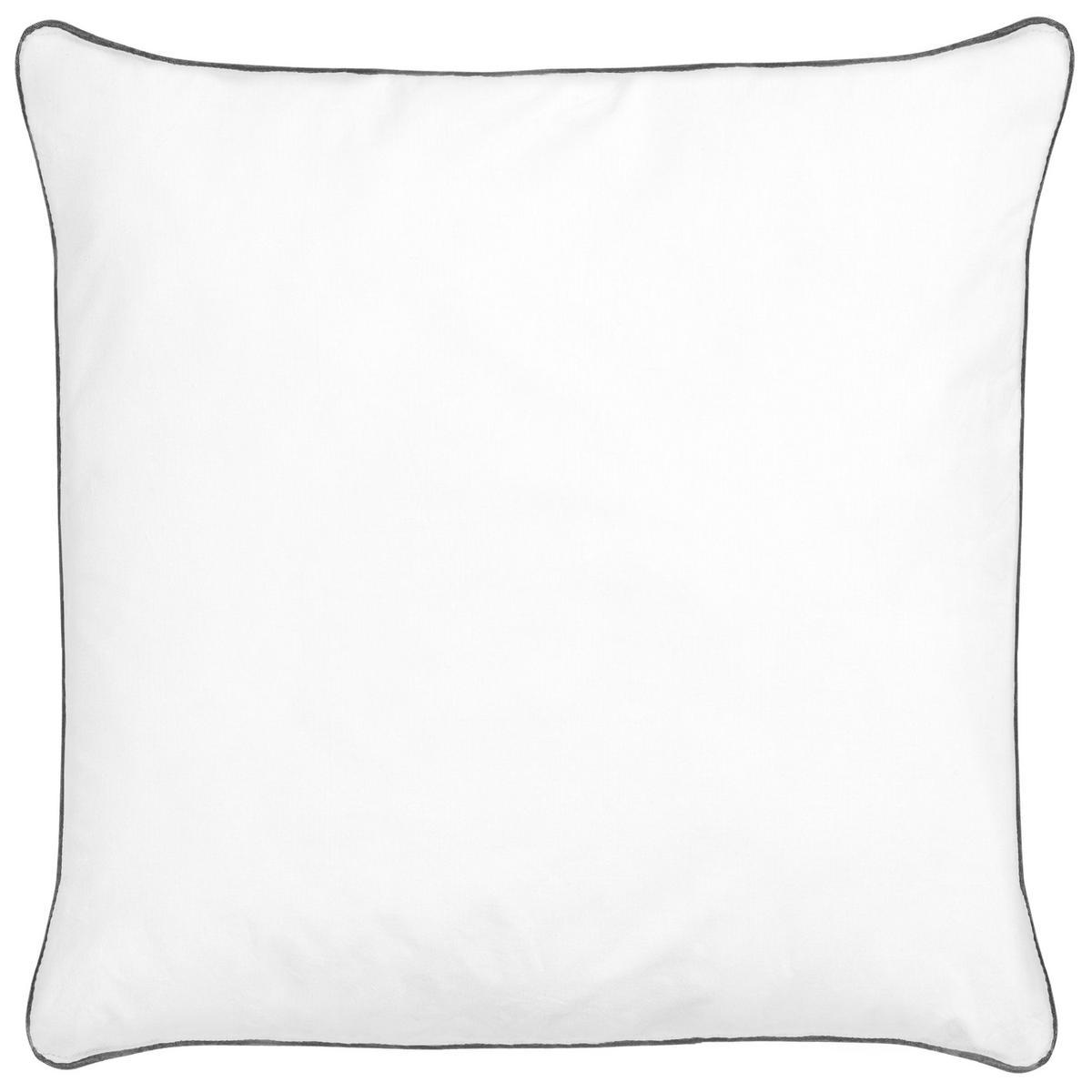 KOPFKISSEN Weiß 80/80 cm Pelister - Weiß, Naturmaterialen (80/80cm) - Beliani