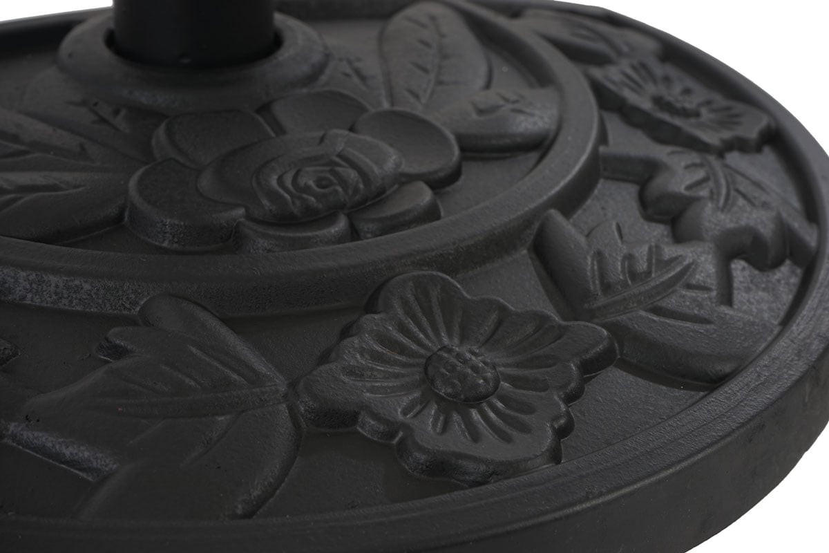 SONNENSCHIRMSTÄNDER HALBRUND Schwarz - Schwarz, Kunststoff (50/32cm) - MCW