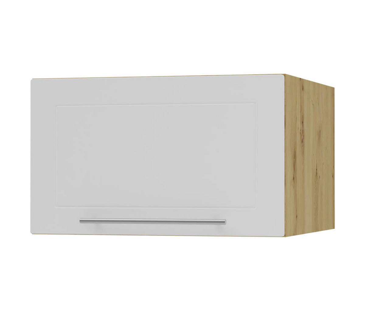 KLAPPHÄNGESCHRANK Kvantum W6B/60 Weiß Matt / Eiche Artisan Matt 60 / 59 / 36cm - Eiche Artisan/Weiß, Holz/Holzwerkstoff (60/36/59cm) - Feldmann-Wohnen