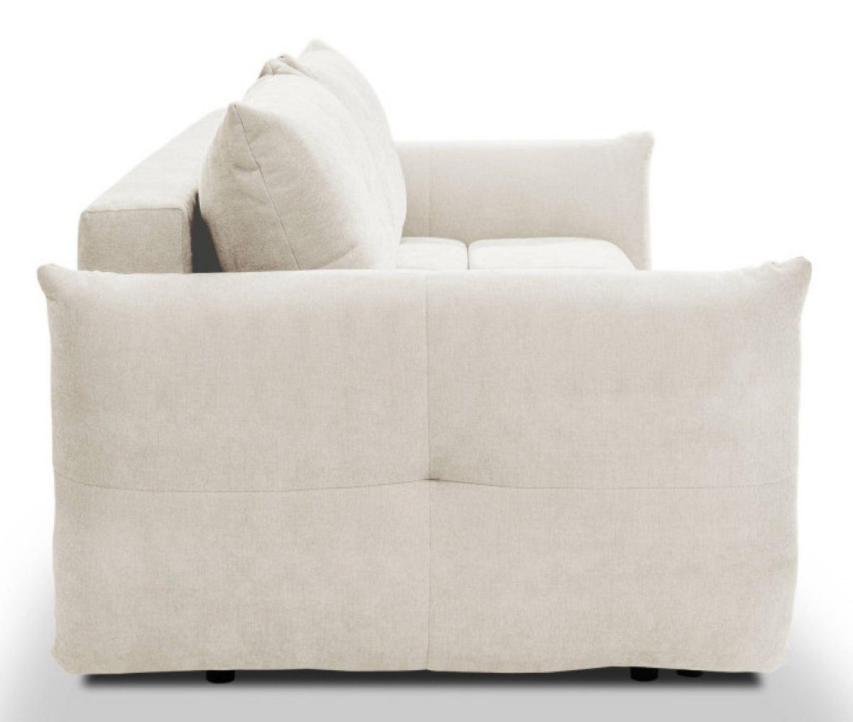 SOFA Ecru BASTO Mit Schlaffunktion - Ecru, Textil (245/86/110cm) - Sepro Meble