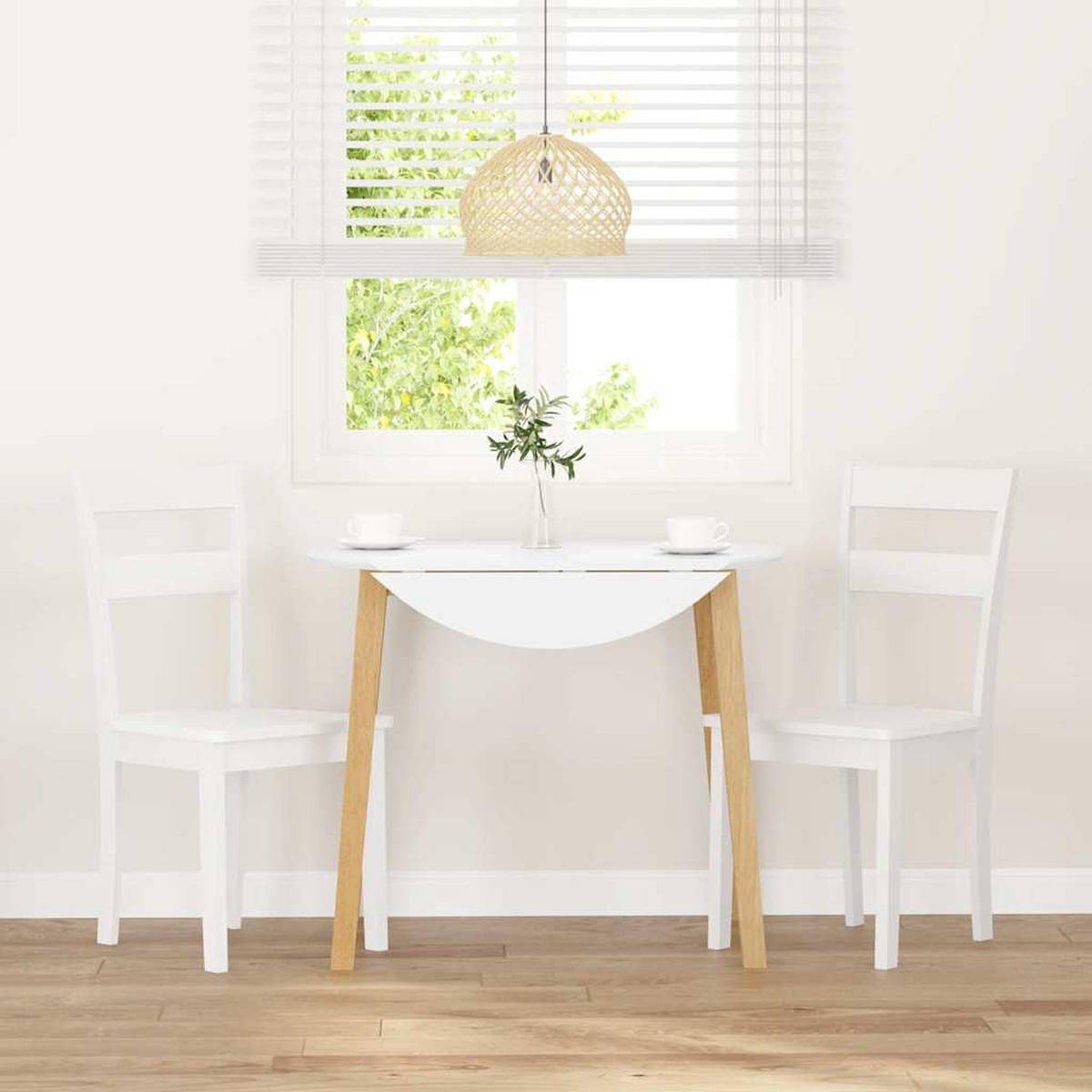 STUHL-SET 2 Stk Ulmenhain 40/89/48 cm - Weiß, Holz (40/89/48cm) - ZMH