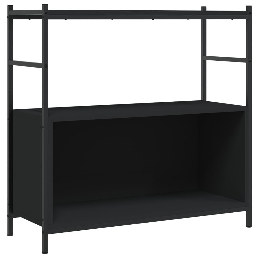 vidaXL Bücherregal Schwarz 80x78.5x30 cm
