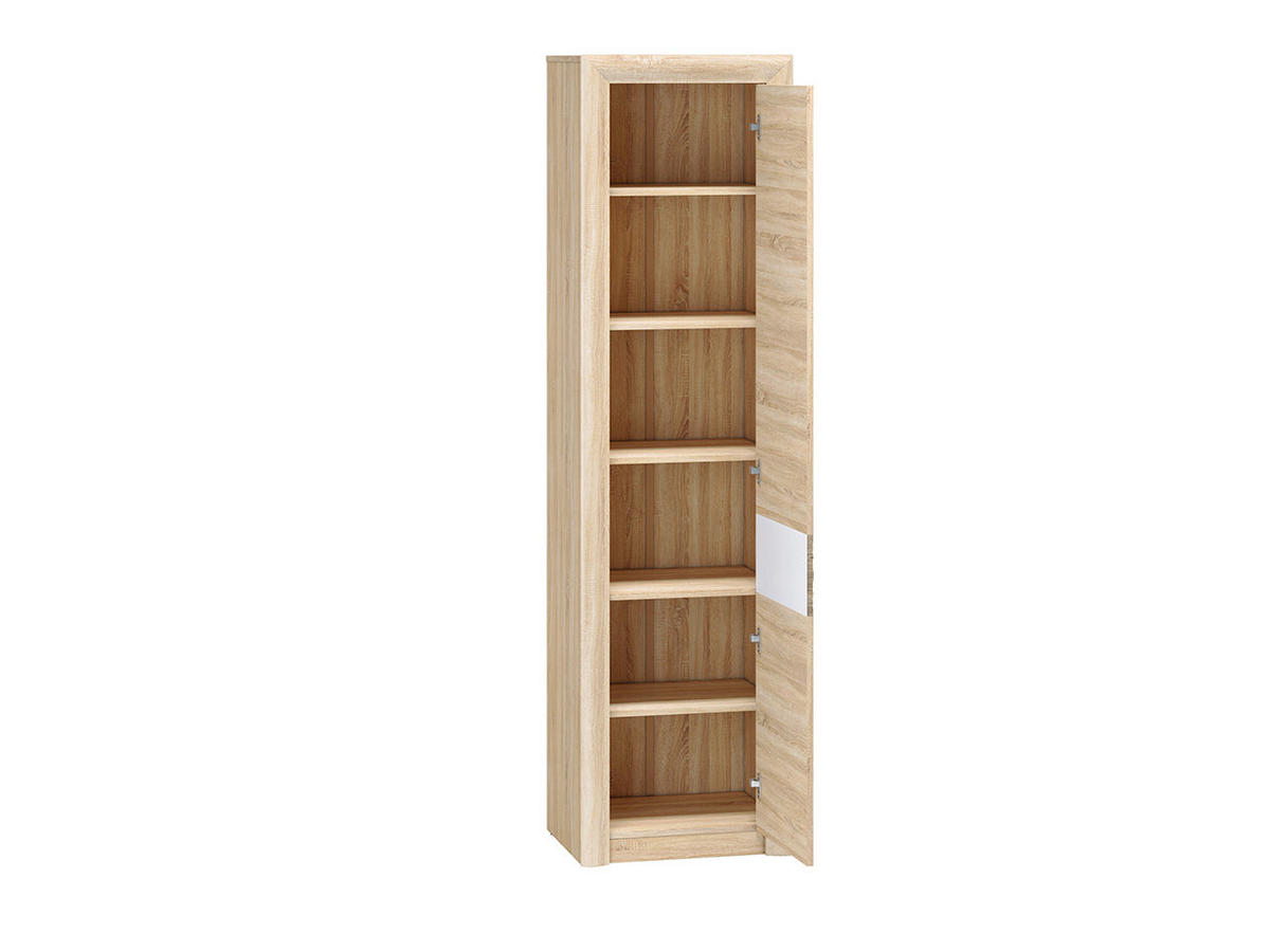HOCHSCHRANK – 55 cm – Castel – Eichefarben / Sonoma Eiche – Anschlag links – KS-006 - Eichefarben/Sonoma Eiche, Holzwerkstoff (55/201/43cm) - hi-markt