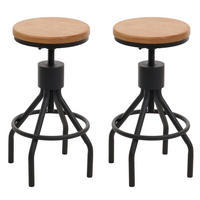 BARHOCKER Kiefer Dekor 2er-Set - Kieferfarben, Holz (34/80/34cm) - MCW