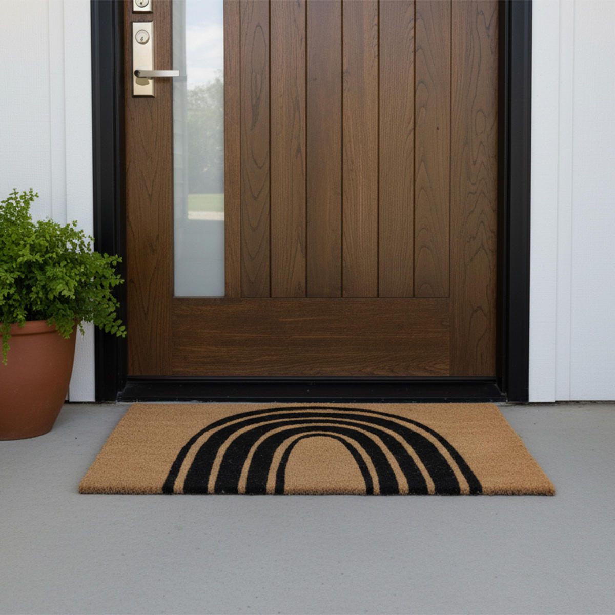 ROHOŽ - světle hnědá, textil/plast (80/50cm) - Relaxdays