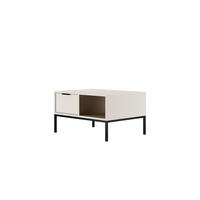 COUCHTISCH Austin_80 60/45/80 - Schwarz/Weiß, Holzwerkstoff (80/60/45cm) - RAUMHIRSCH FURNITURE